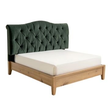 Bittinger Nail Button Tufted Wingback Upholstered Standard Bed