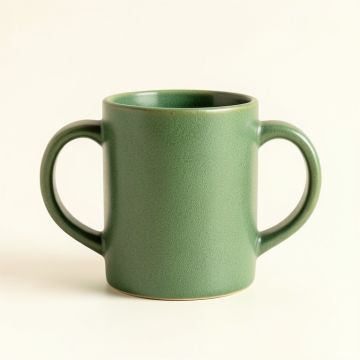 Alder Branch Ceramic Mug - Green (synthetic illustration; no displayed measurements)