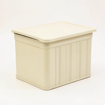 Reed Brook Closed Outdoor Storage Box - Cream (synthetic illustration; no displayed measurements)