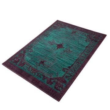 Hand-Knotted Wool/Silk Area Rug