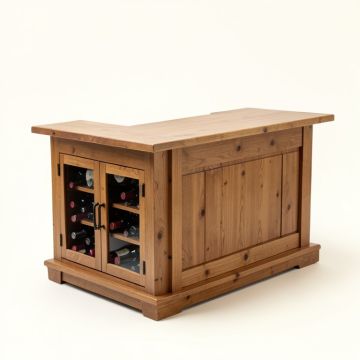Tewkesbury Inn Bar With Wine Storage (synthetic illustration; no displayed measurements)