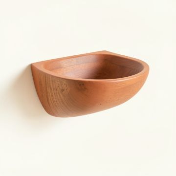 Ash Edge Wall-Mounted Cat Perch - Terracotta (synthetic illustration; no displayed measurements)
