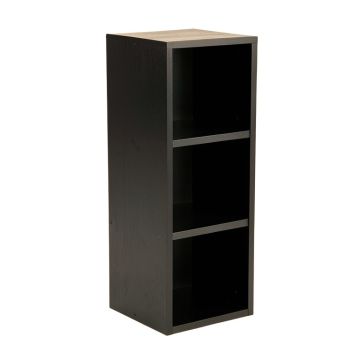 Wren Canyon Narrow Cubby Tower - Black (synthetic illustration; no displayed measurements)