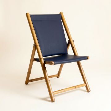 Hazel Crest Folding Outdoor Chair - Navy (synthetic illustration; no displayed measurements)