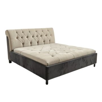 Rensselear Tufted Upholstered Low Profile Storage Platform Bed