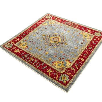 Harrison Power Loom Gray/Red/Yellow Rug