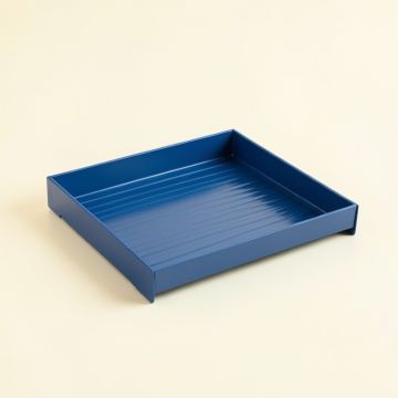 Pine Bluff Empty Under-Desk Cable Tray - Blue (synthetic illustration; no displayed measurements)