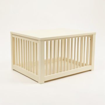 Heath Dell Empty Furniture-Style Pet Crate - Cream (synthetic illustration; no displayed measurements)