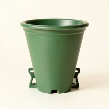 Stone Dale Empty Railing Planter With Integral Brackets - Green (synthetic illustration; no displayed measurements)