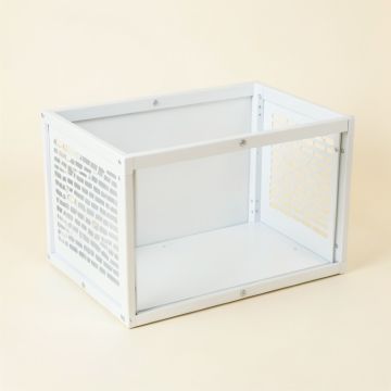 Elm Bend Empty Furniture-Style Pet Crate - White (synthetic illustration; no displayed measurements)