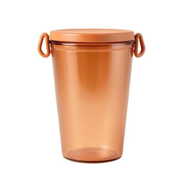 Ridge Arc Storage Canister With Lid - Terracotta