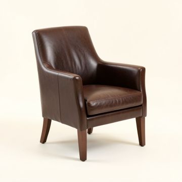 Nuvola Genuine Leather Upholstered Dining Chair (synthetic illustration; no displayed measurements)