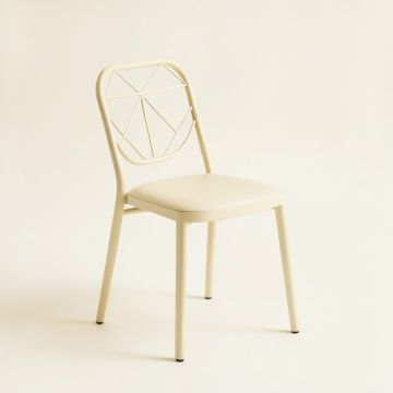 Sage Bend Dining Chair - Ivory (synthetic illustration; no displayed measurements)
