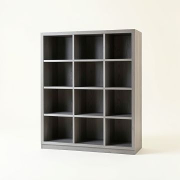 Oak Falls Freestanding Bookcase - Gray (synthetic illustration; no displayed measurements)