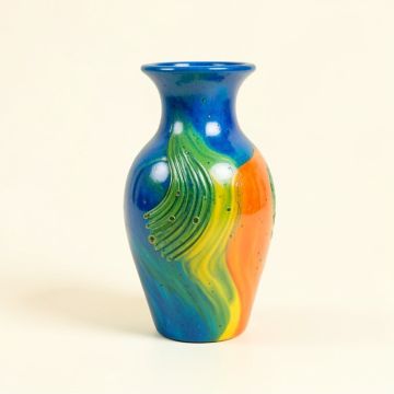 Grand Plumage Peacock Sculptural Vase (synthetic illustration; no displayed measurements)