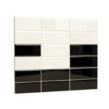 Trian Super Iso 2 '' X 5 '' Porcelain Grid Mosaic Wall & Floor Tile (synthetic illustration; no displayed measurements)