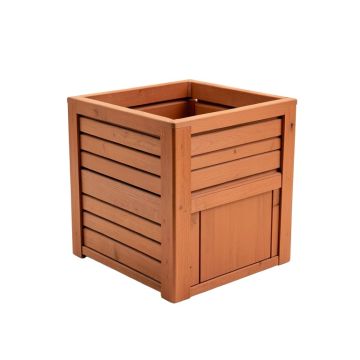 Alder Crossing Closed Garden Compost Bin - Terracotta