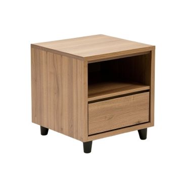 Theron Solid Wood End Table With Storage