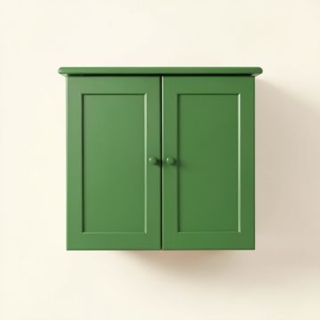 Linden Bend Wall-Mounted Laundry Cabinet - Green (synthetic illustration; no displayed measurements)