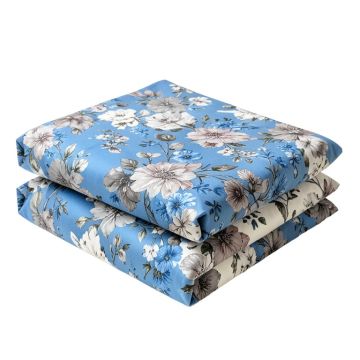 Jaden Reversible Floral Cotton 7 Piece Duvet Cover Set