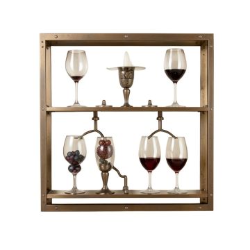 4 Piece Traditional Wine Wall Decor Set