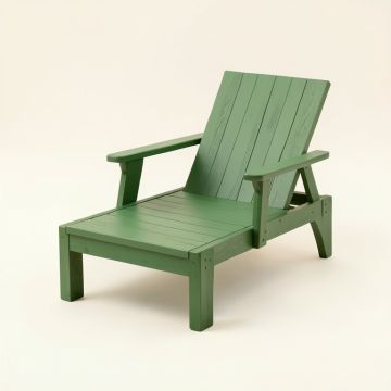 Shore Crossing Outdoor Lounge Chair - Green (synthetic illustration; no displayed measurements)