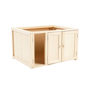 Brook Dale Empty Furniture-Style Litter Enclosure - Ivory