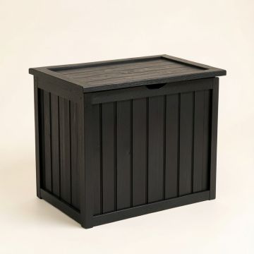 Flint Dale Closed Outdoor Storage Box - Black (synthetic illustration; no displayed measurements)