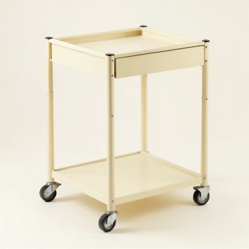 Shore Dell Empty Rolling Workshop Cart - Cream (synthetic illustration; no displayed measurements)