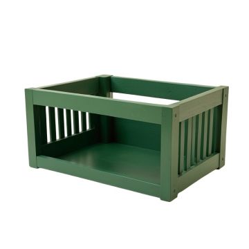 Dune Bend Empty Furniture-Style Pet Crate - Green