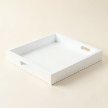 Rowan Arc Serving Tray - White (synthetic illustration; no displayed measurements)