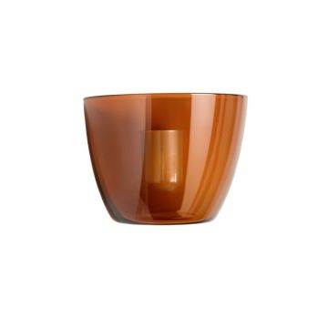 Olive Bridge Wall Sconce Mounted On A Plain Wall - Terracotta