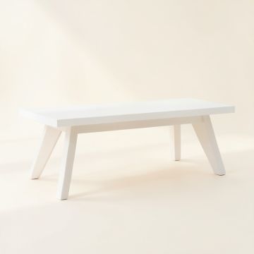 Flint Arc Indoor Bench (synthetic illustration; no displayed measurements)