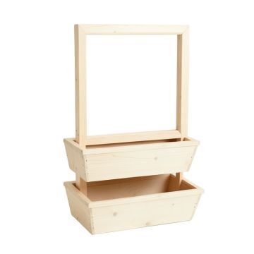 Maple Bend Empty Vertical Garden Frame - Ivory