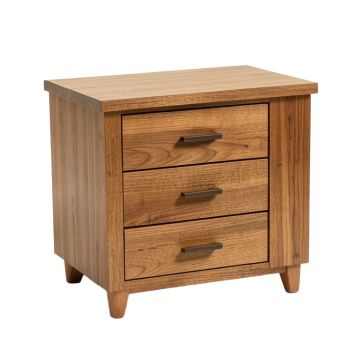 Herold Solid Wood 3 - Drawer End Table (synthetic illustration; no displayed measurements)