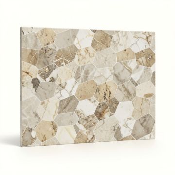 Marble Honeycomb Mosaic Subway Wall & Floor Tile (synthetic illustration; no displayed measurements)