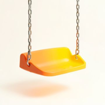 Plastic Belt Swing With Chains And Hooks (synthetic illustration; no displayed measurements)