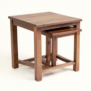 Creeksville Solid Wood 2 Piece Nesting Tables End Table (synthetic illustration; no displayed measurements)