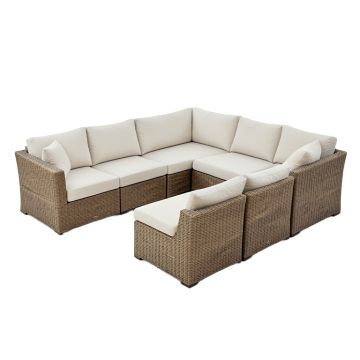 Merlyn 17 Piece Sectional Seating Group With Cushions