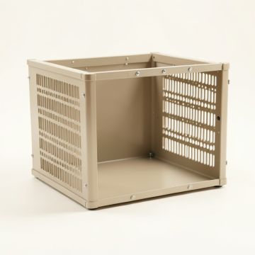 Field Bluff Empty Furniture-Style Pet Crate - Beige (synthetic illustration; no displayed measurements)