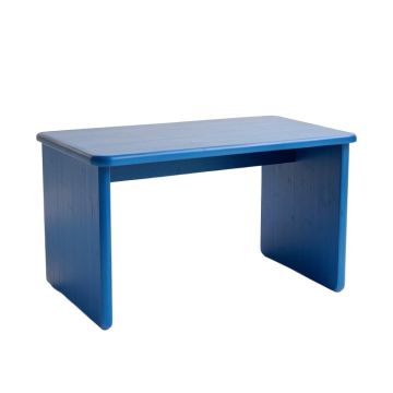 Oak Edge Writing Desk - Blue