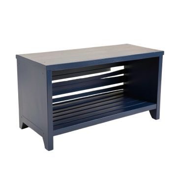 River Bridge Shoe Storage Bench - Navy
