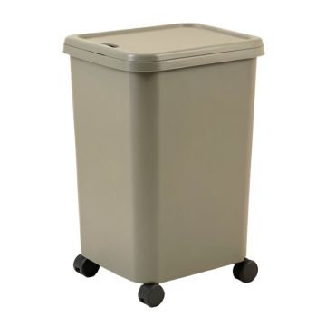 Double Laundry Hamper With Lid And Wheels