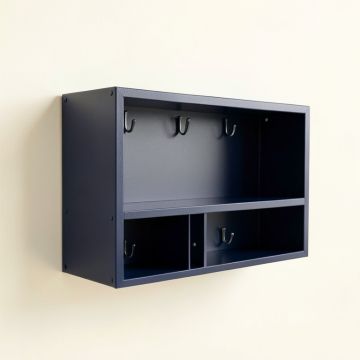 Moss Canyon Wall-Mounted Entryway Organizer Shelf - Navy (synthetic illustration; no displayed measurements)