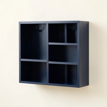Moss Bend Wall-Mounted Entryway Organizer Shelf - Navy (synthetic illustration; no displayed measurements)