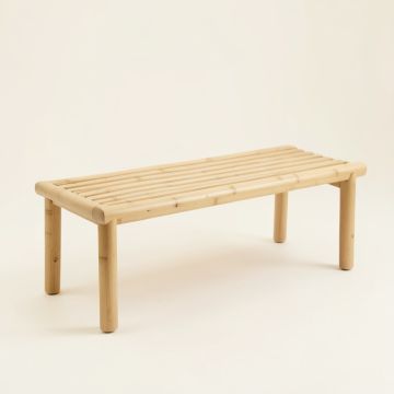 Ridge Bridge Indoor Bench - Beige (synthetic illustration; no displayed measurements)