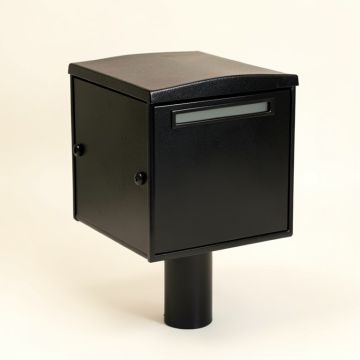Street Safe Rear Access Locking Post Mounted Mailbox (synthetic illustration; no displayed measurements)