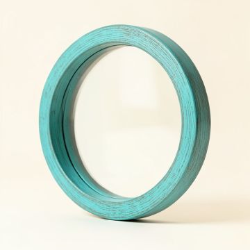 Wooden Window Round Wall Décor (synthetic illustration; no displayed measurements)