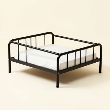 Bacquie Metal Platform Bed (synthetic illustration; no displayed measurements)