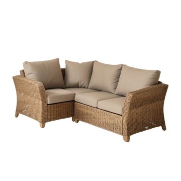 Catskill Outdoor Furniture 3 Piece Rattan Sofa Seating Group With Cushions